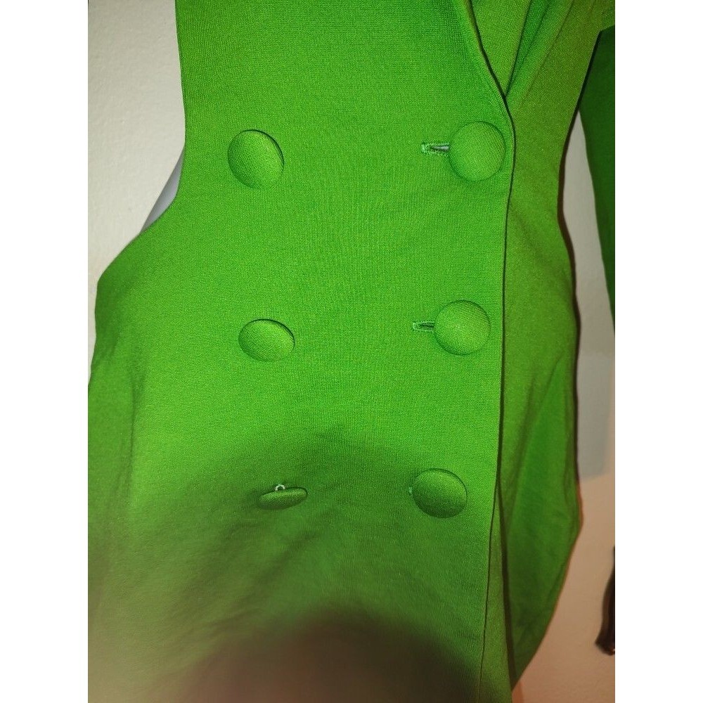 Women's Monaco Cut Out Long Sleeve Bodycon Mini Nice Green Dress Size S